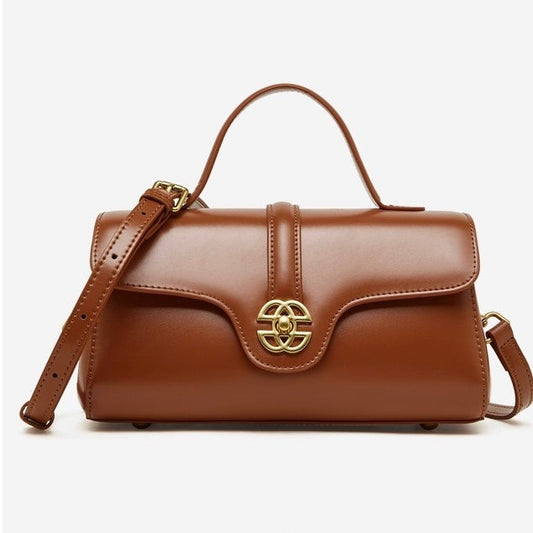 Brown Leather Shoulder Bag