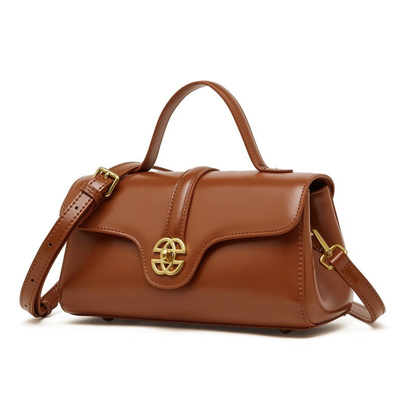 Brown Leather Shoulder Bag